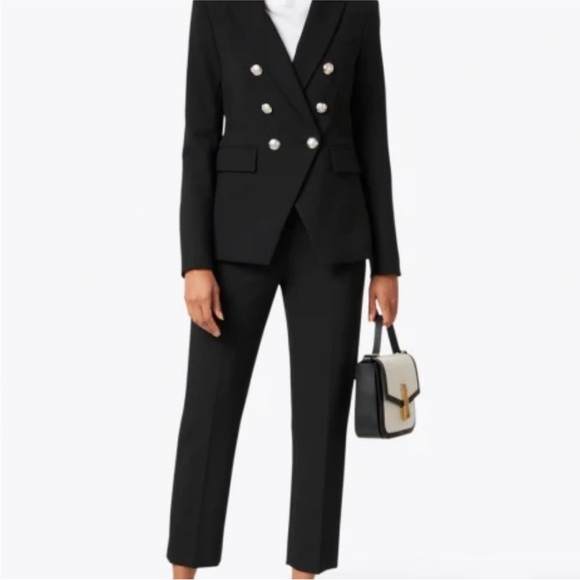 NWT Women's Black Double-Breasted Blazer - Picture 4 of 6